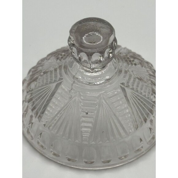 Antique EAPG 1897 McKee Adonis/Washboard/Pleat & Tuck Covered Sugar Bowl - Picture 11 of 16